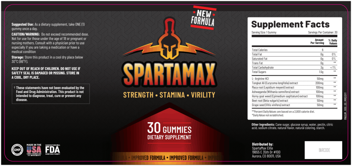 Spartamax Ingredients image